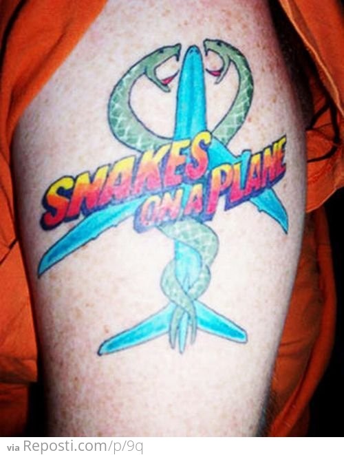 Snakes on a Plane Tattoo