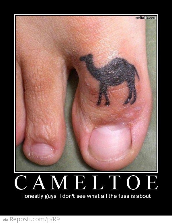 Funny, Foot, Meme, Demotivational, Clever, Tattoo, Cameltoe, Toe.