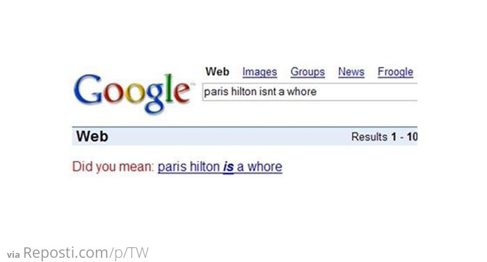 Paris Hilton Is A Whore