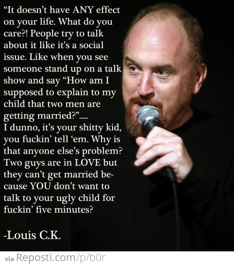 Louis CK on Gay Marriage