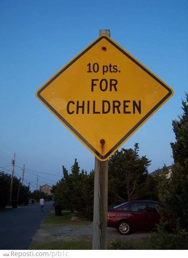 10pts for children