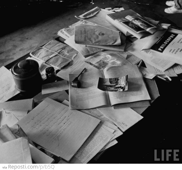 Einstein's Desk - April 18, 1955