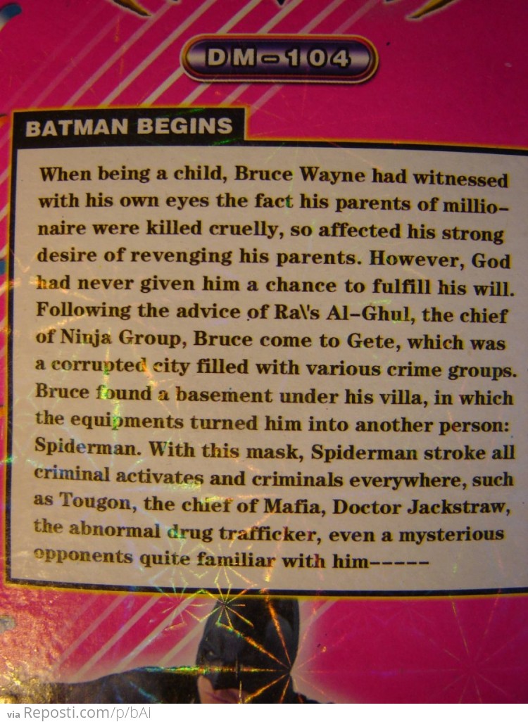 Batman's Real Origins