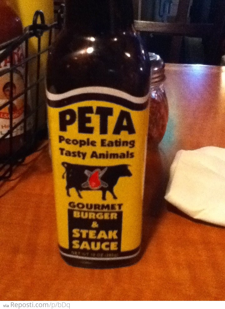 PETA Steak Sauce