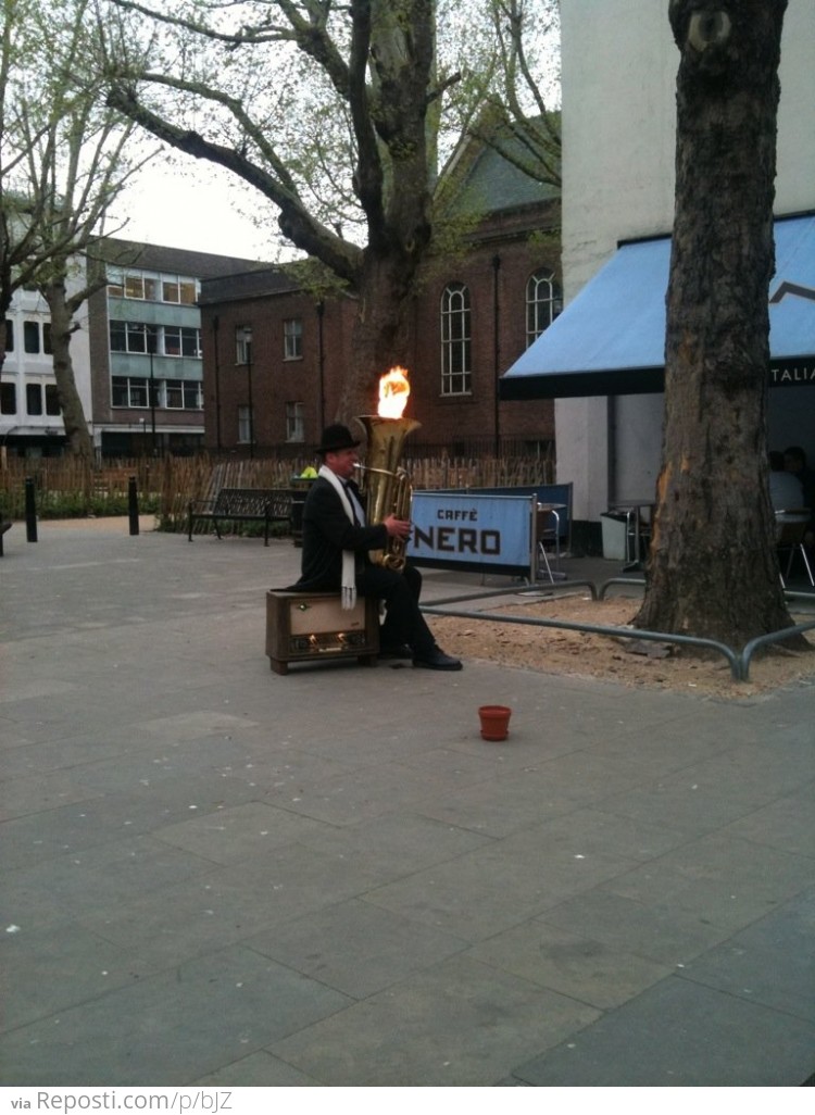 Flamethrowing Tuba!!