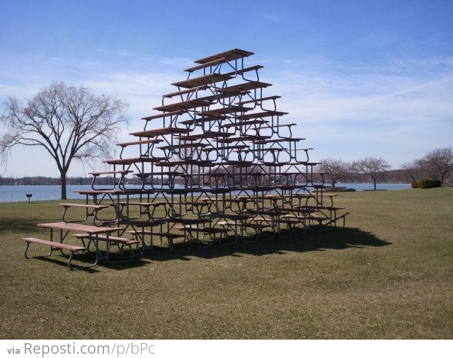 Picnic Table Pyramid