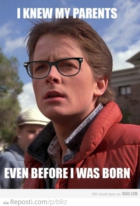 Hipster Marty McFly