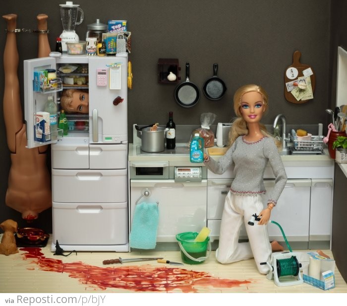 Barbie Murder Scene