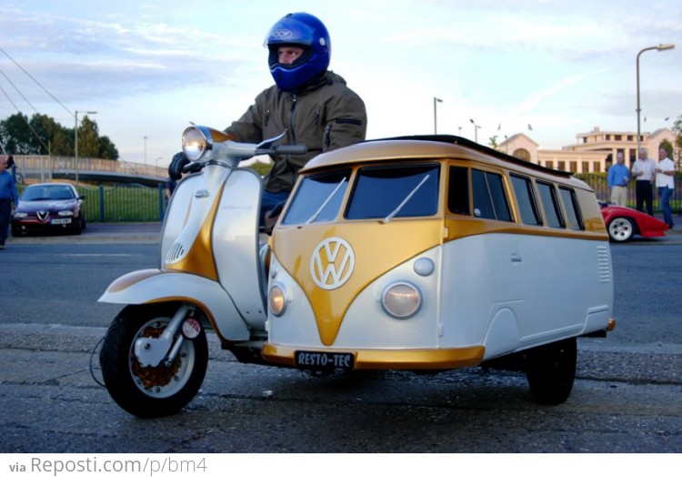 VW Motorcycle Bus