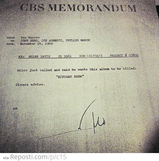 CBS Memorandum