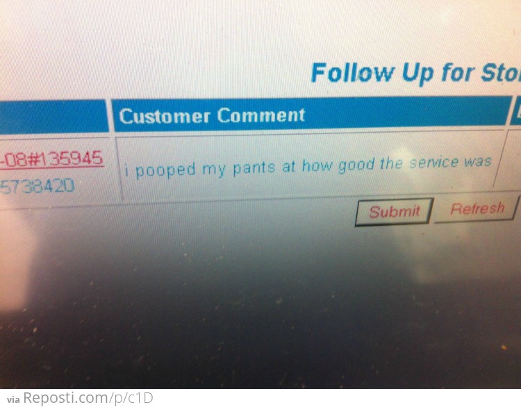 Funny Customer Feedback