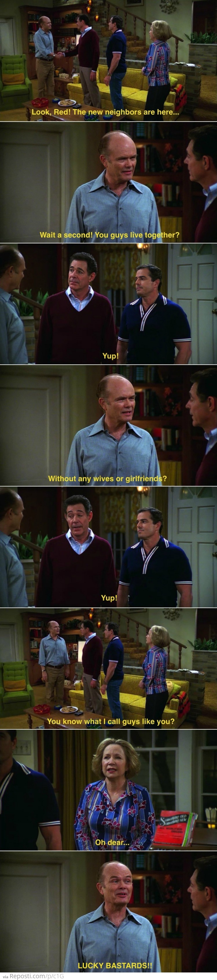 Red Forman Meets A Gay Couple