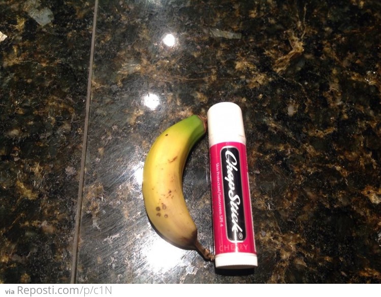 Not Sure If Tiny Banana or Huge Chapstick...