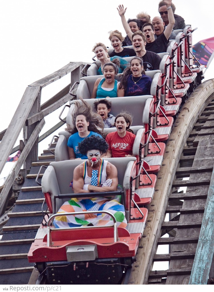 Clowns Don't Like Roller Coasters Apparently