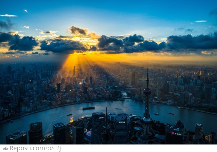 Sunset Over Shanghai