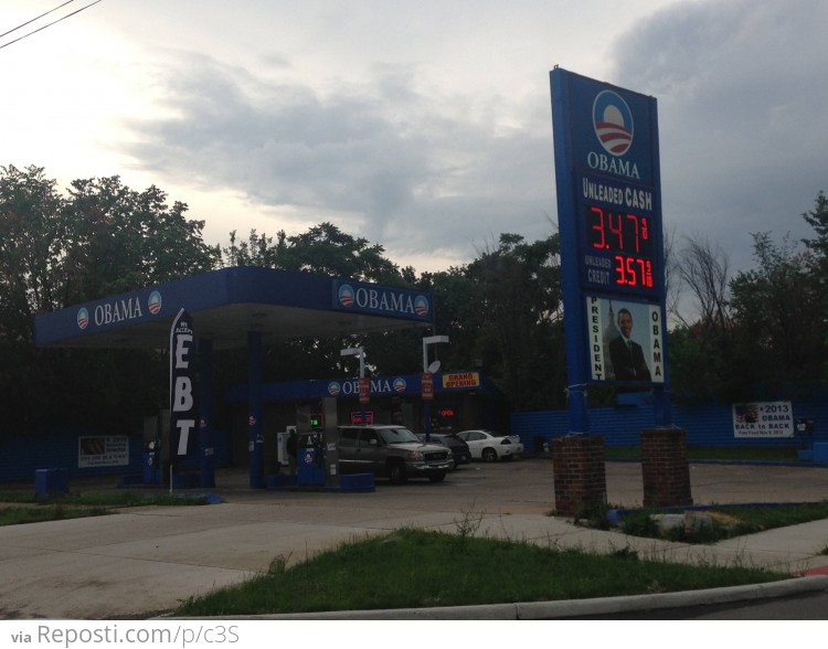 Obama Gas Station