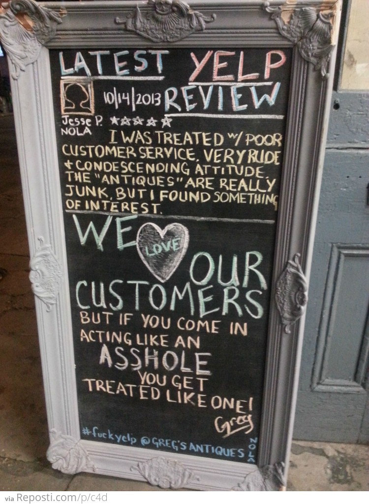 Latest Yelp Review