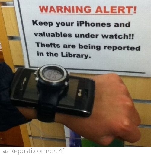 Keep your iPhones and valuables under watch