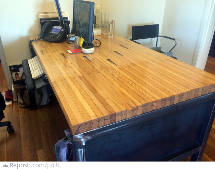 Bowling Alley Floor Desk