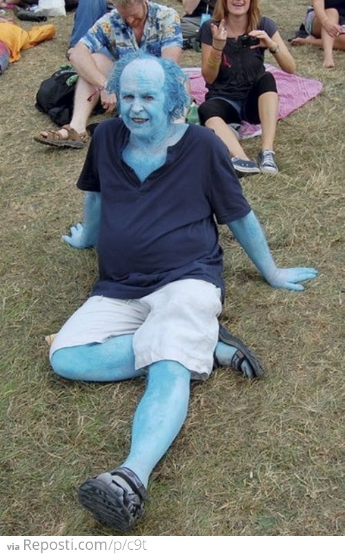 Creepy Blue Guy