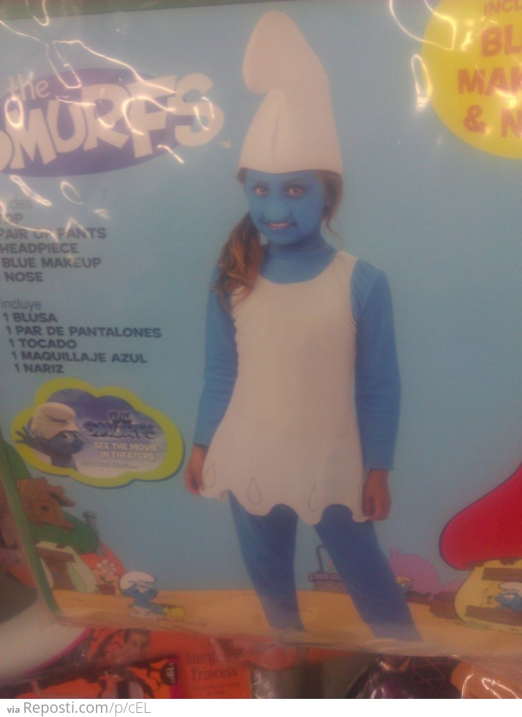 Creepy Smurf Costume