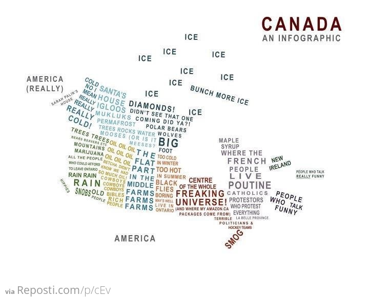 Map of Canada Infographic