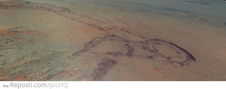 Our "footprints" on Mars