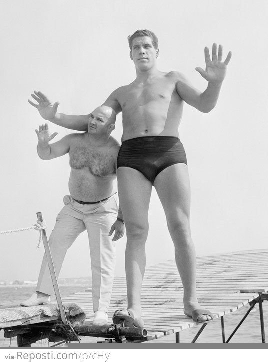 Andre the Giant in 1967. At age 19, he was already 7-foot-4