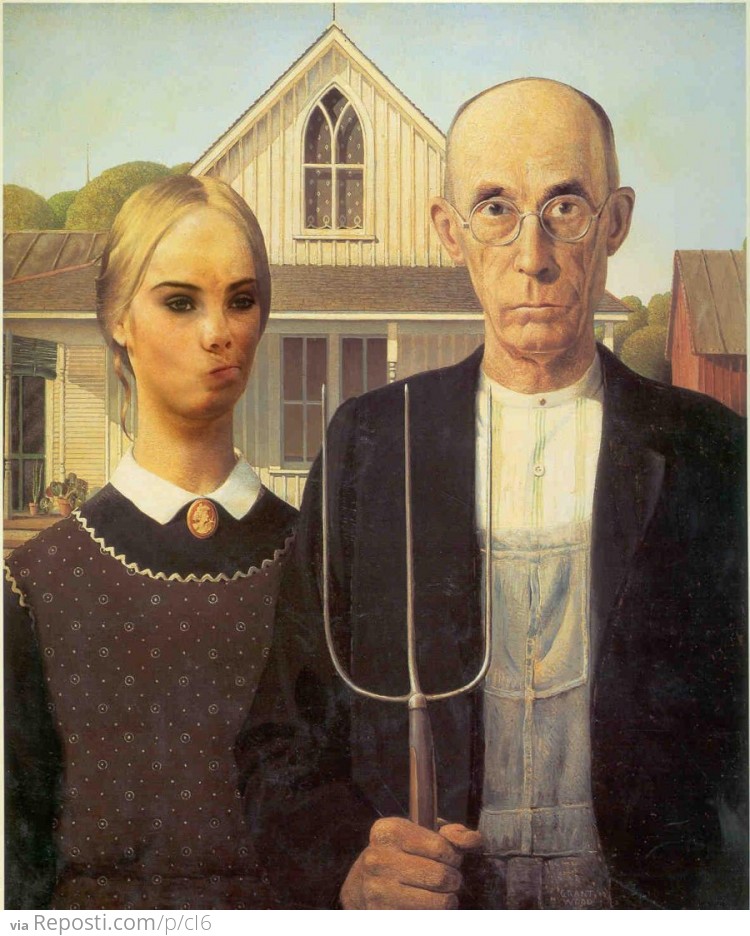 McKayla in American Gothic