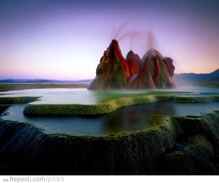 Fly Geyser, Nevada