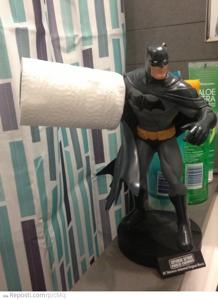 My toilet paper holder broke