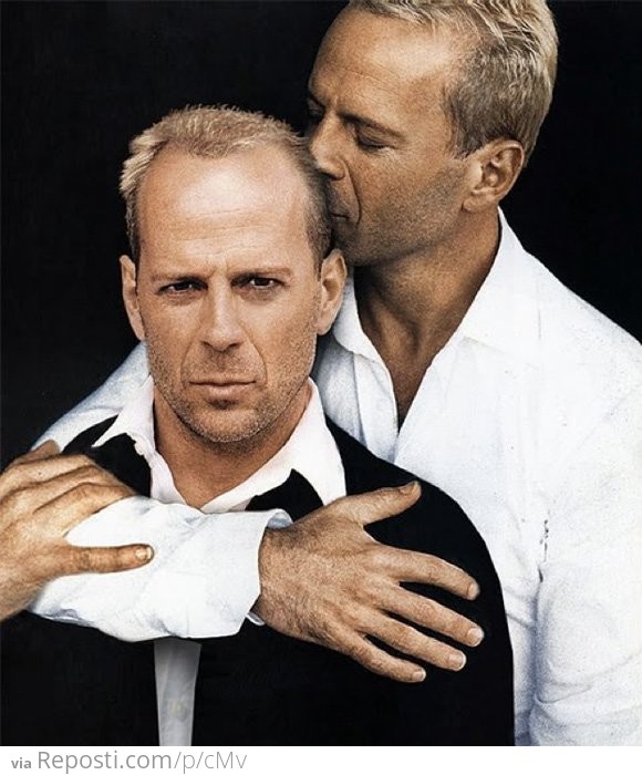 Bruce Willis loves Bruce Willis