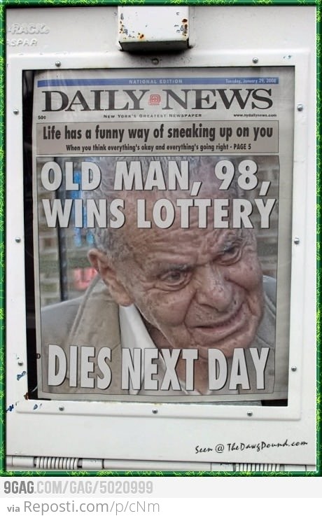 Old Man Wins Lottery