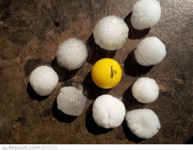 Hail storm that hit Calgary