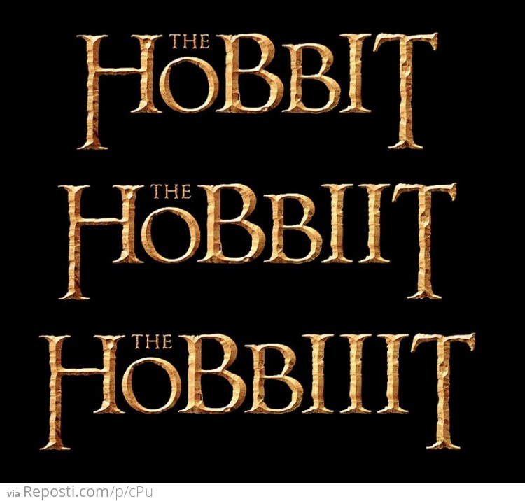 "The Hobbit" trilogy logos...?