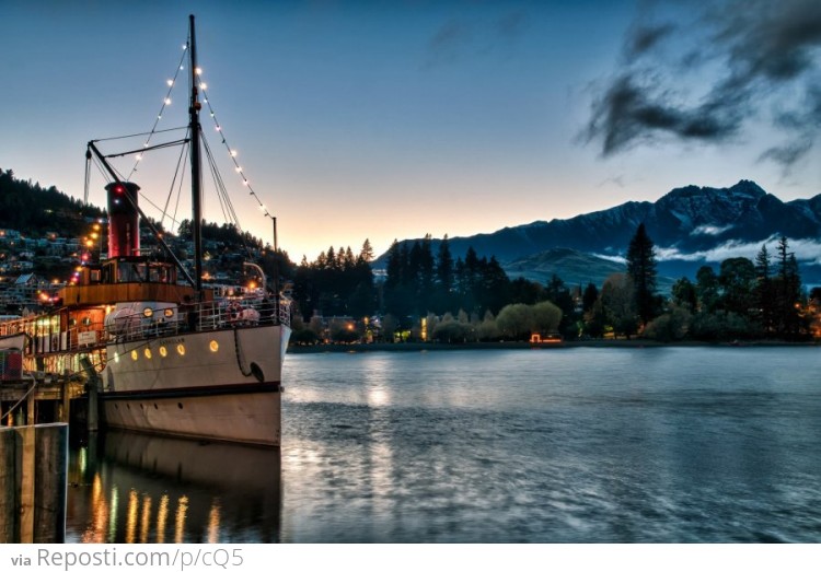 Queenstown, New Zealand sunrise