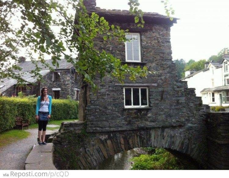 Bridge House in Ambleside, built over a river 300 years ago