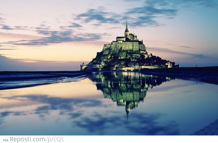 Reflections of Mont Saint-Michel