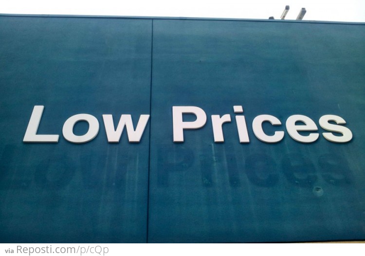 WalMart raised its low prices