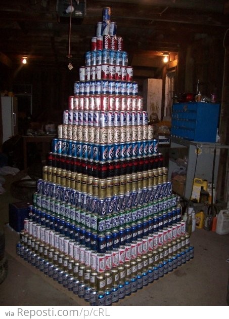 2109 can beer pyramid