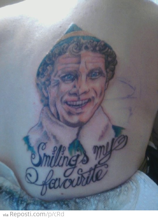 My sisters friend decided to get this tattoo on her back...