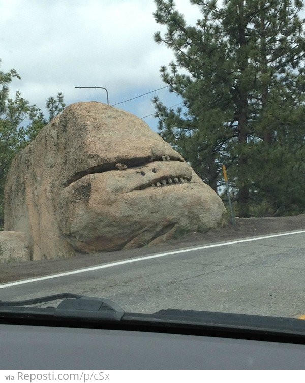 My girlfriend and I were driving in the mountains when suddenly