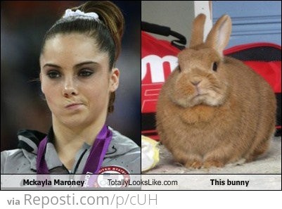 McKayla Maroney sorta looks like......