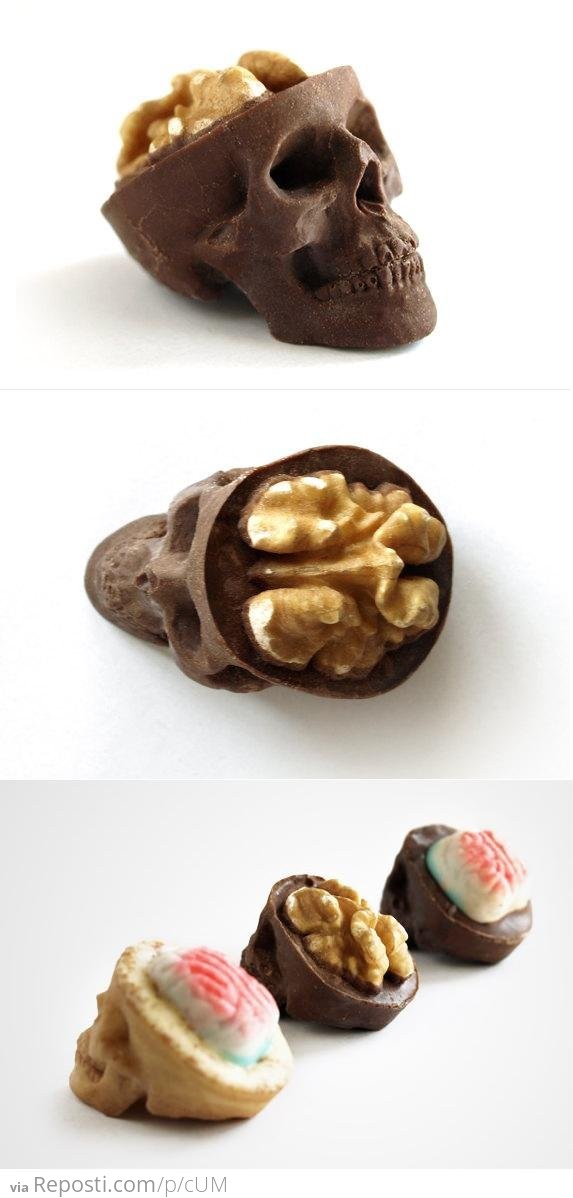 Chocolate Skulls Gone Nuts