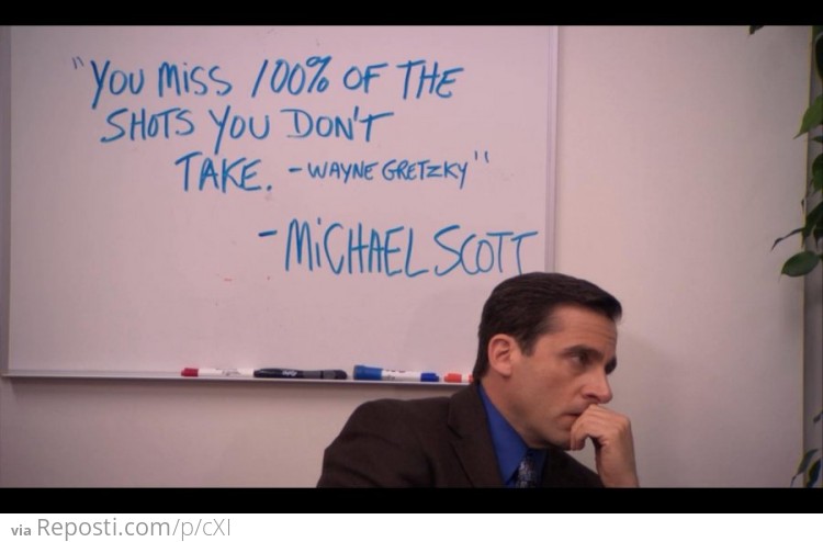 The wise words of Michael Scott