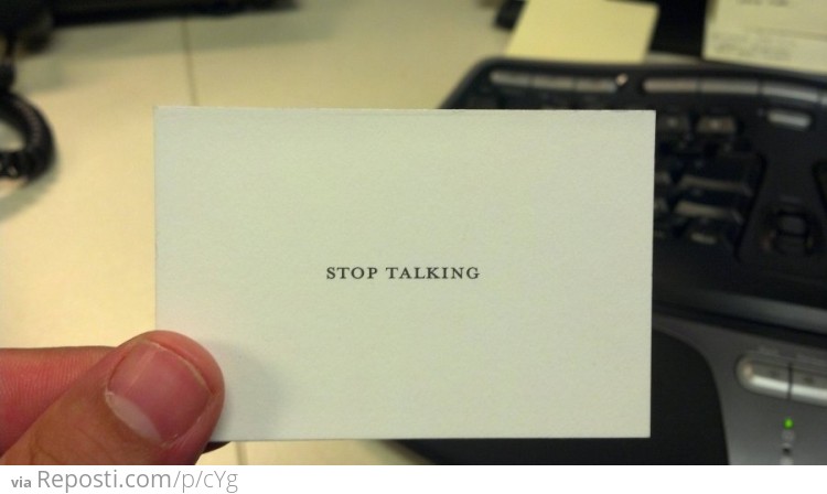 Useful 'business cards'