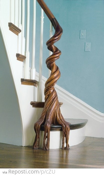 Amazing Wood Banister