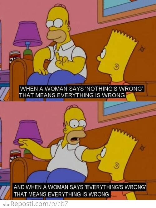 Homer's Advice On Women