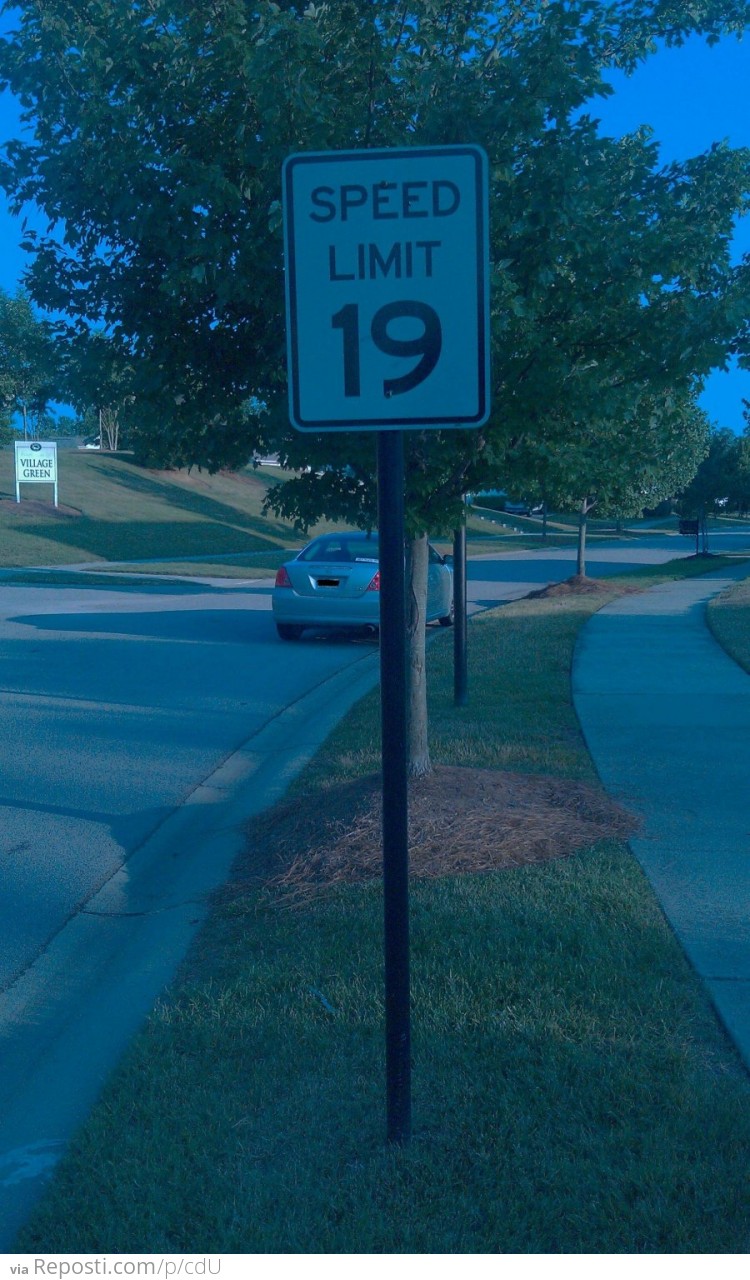 Speed Limit 19