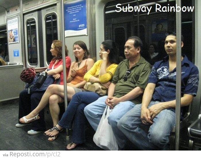 Subway rainbow